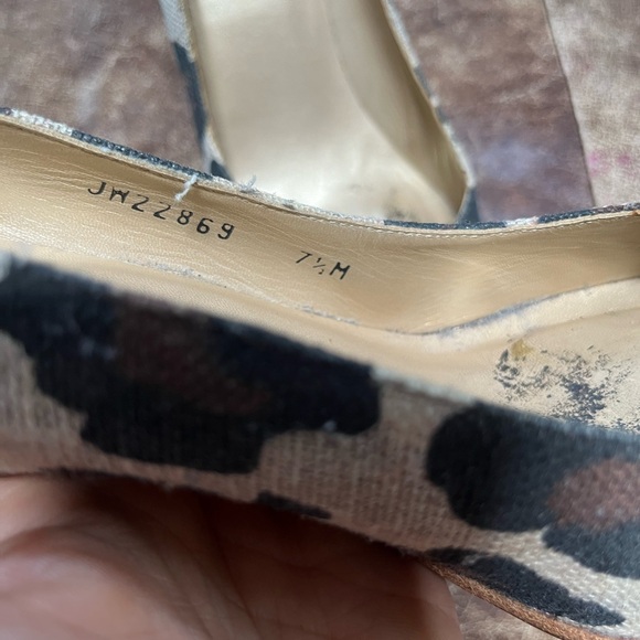 Stuart Weitzman large leopard canvas heels - Picture 4 of 4